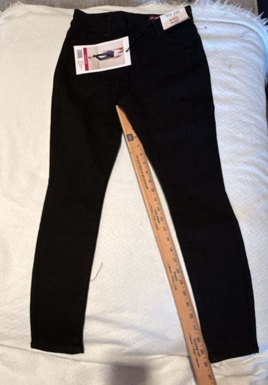 Faith Jeans Hi-Rise Skinny Black Petite Size 6P